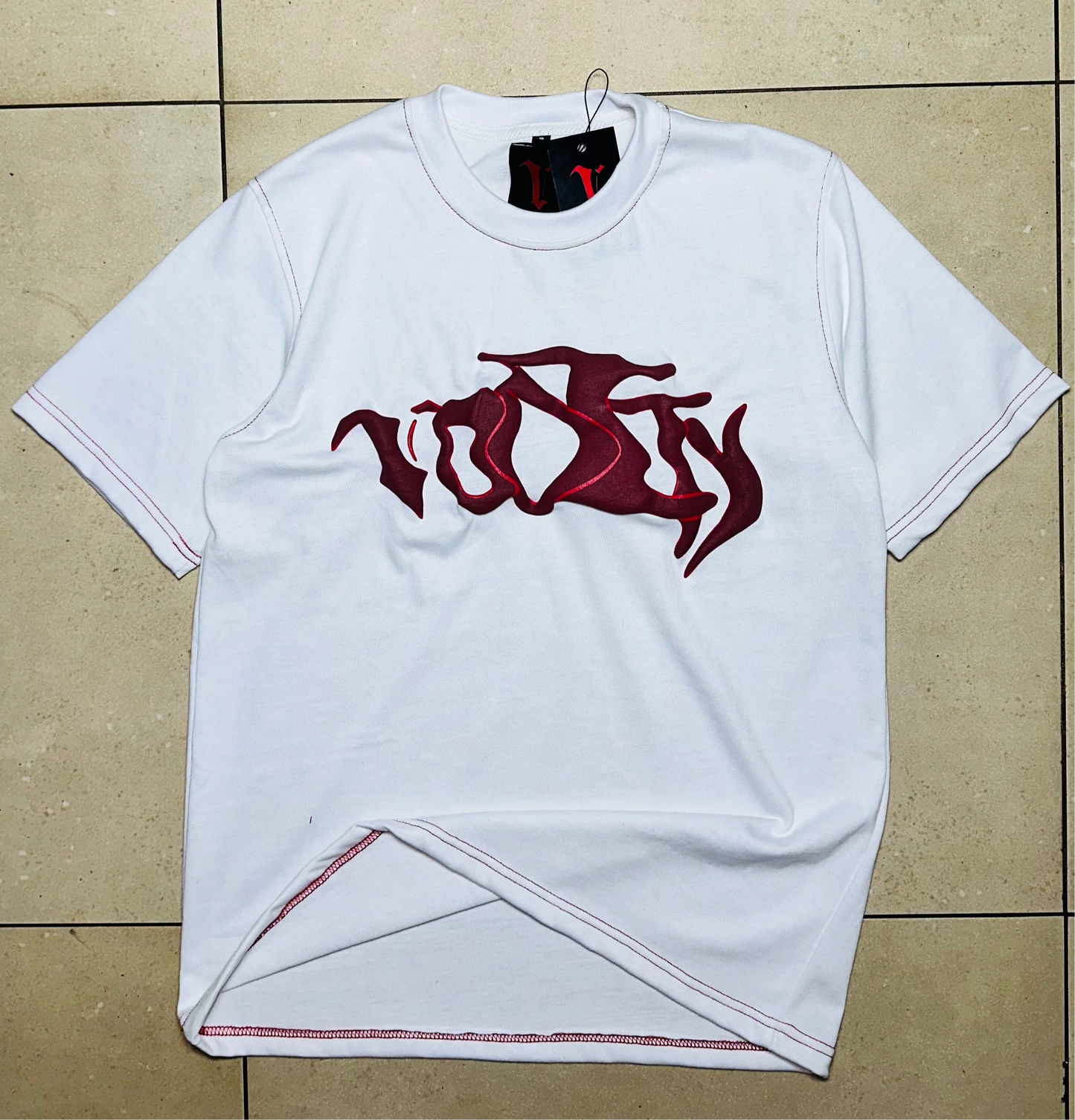 Vodity White Puff Tee